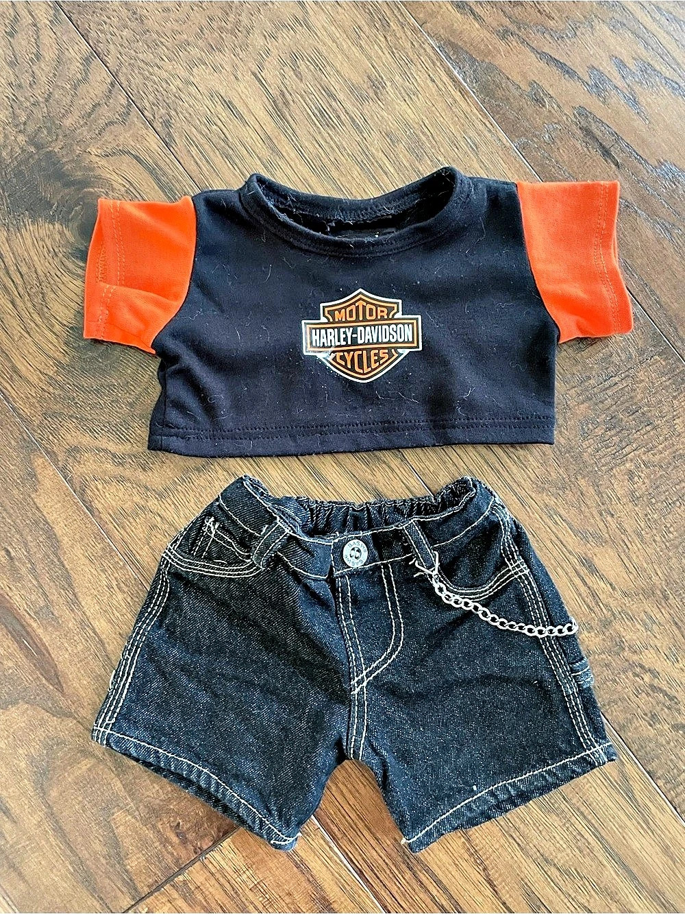 Harley-Davidson Build A Bear Black & Orange Matching Set